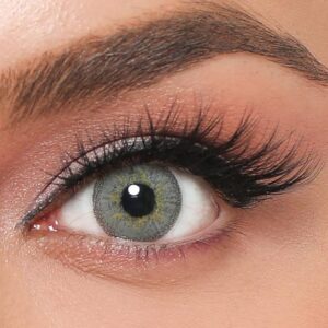 LA’BELLA Real 'Brillant' graue farbige Kontaktlinsen für 3 Monate / 1x Paar / 2 Stk. Linsen