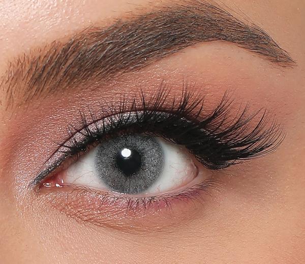 LA’BELLA Milano 'Magic Gray' graue farbige Kontaktlinsen für 3 Monate / 1x Paar / 2 Stk. Linsen