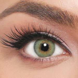 EL‘AMORE Retro 'Mint Green' grüne farbige Kontaktlinse für 6 Monate 1x Paar / 2 Stk Linsen