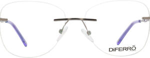 Diferro 2720 randlos grau lila - Lesebrille