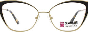 Glamour 9000 schwarz gold - Lesebrille