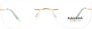 Robin Look 120 randlos gold grün - Lesebrille