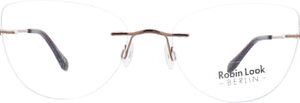 Robin Look 106 randlos kupfer lila - Lesebrille