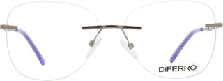 Diferro 2720 randlos grau lila - Lesebrille
